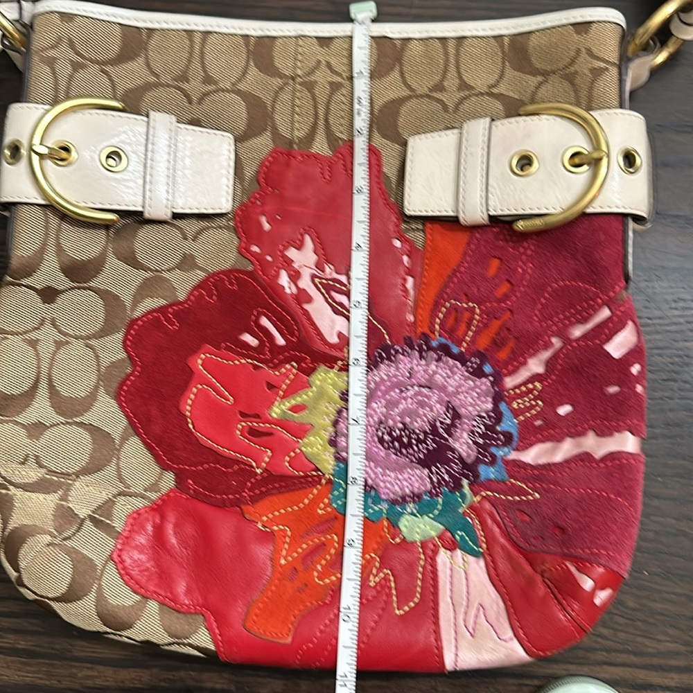 Coach poppy floral signature shoulder bag - Picture 12 of 12